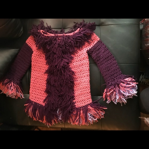 Crochet sweater hand made